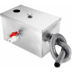 Intercepteur de graisse 8lb acier inoxydable 350×200×200mm séparateur huile cuisine pro restaurant Intercepteur de graisse 8lb acier inoxydable 350×200×200mm séparateur huile cuisine pro restaurant