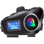 Intercom pour casque de moto q58 - max casque bluetooth partage de musique mp3 2 personnes intercom 500m ...