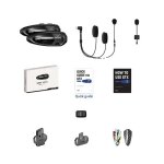 Intercom de moto connectivit� bluetooth conversation & musique simultan�es lexin gtx 2 pi�ces