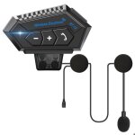 Intercom moto double usage autonomie de 30 heures microphone antibruit compatible avec tous types de ...
