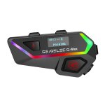 Intercom moto gearelec kit bluetooth casque moto talkie - walkie sans fil 2000m 6 personnes bt 5. 2 cran ...