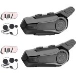 Intercom moto prumya bluetooth 5. 0 intercom moto duo pour 2 casques distance de communication 1km appel ...