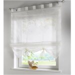 Interieur de fenetre voile rideau de cuisine salon hauteur 155cm beige largeur 80cm