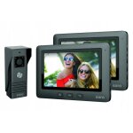 Interphone - eura - vdp - 45a3 alpha white - 2 �crans 7 pouces - vision nocturne ir - filaire