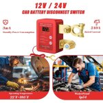 Interrupteur darrêt de batterie pour voiture avec télécommande 12 v 240 a antivol coupure automatique ... Interrupteur darrêt de batterie pour voiture avec télécommande 12 v 240 a antivol coupure automatique ...
