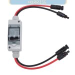 Interrupteur de d�connexion de panneau solaire 63a 2p ip65 bo�tier de disjoncteur dc �tanche pour syst�mes ...