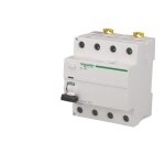 Interrupteur diffrentiel modulaire ttrapolaire schneider acti9 iid 63a 300ma type ac