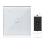 Interrupteur mural connecté wi - fi compatible avec alexa 1 interrupteur 1 voie panneau en verre trempé ... Interrupteur mural connecté wi - fi compatible avec alexa 1 interrupteur 1 voie panneau en verre trempé ...