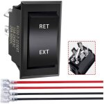 Interrupteur inverseur de polarit 12v 3 positions momentan dpdt 4 broches (on) - off - (on) 20a pour ...