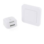Interrupteur sans fil + module �clairage on / off - dio connected home - 54736 - blanc - 1000 w