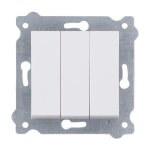 Interrupteur triple blanc bornes � vis 213 / 01e exen