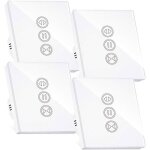 Interrupteur volet roulant connect interrupteur volet roulant wificompatible avec alexa / google home4pcs ...