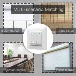 Interrupteur volet roulant - connect - tactile et  distance - 600w - compatible lectrique - blanc