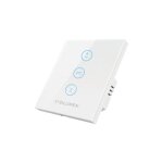 Interrupteur pour volet roulant connect� - silumen - wifi tactile - blanc - design �l�gant - int�rieur ...