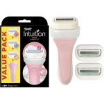 Intuition variety pack rasoir pour femme et 3 recharges