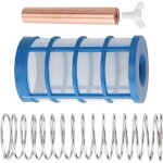 Ioniseur solaire de piscine anode cuivre avec panier filtrant et vis rduit chlore et irritation