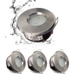 Ip65 spot led encastrable étanche configuration de douille gu10 (ampoule non incluse) satin nickel downlight ... Ip65 spot led encastrable étanche configuration de douille gu10 (ampoule non incluse) satin nickel downlight ...