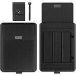 Housse pour ordinateur portable - ipca - 15 pouces - cuir synthtique impermable - support ergonomique ...