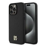 Iphone 15 pro max case - dkny leather monogram pattern metal logo magsafe (dkhmp15xpshrpsk) - noir Iphone 15 pro max case - dkny leather monogram pattern metal logo magsafe (dkhmp15xpshrpsk) - noir