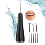 Irrigateur buccal portable cecotec toothcare jet liberty. 1600 impulsions par minute 8 embouts interchangeable ...