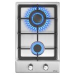 Iseasy plaque gaz 2 feux inox plaque de cuisson gaz 2 feux encastrable table gaz l31 x p52 cm gaz ville ...