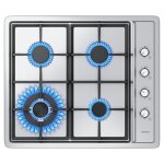 Iseasy plaque gaz 4 feux inox plaque de cuisson gaz 4 feux encastrable table gaz l60 x p51 cm gaz naturel ...