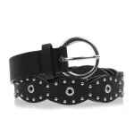 Isotoner ceinture noir femme