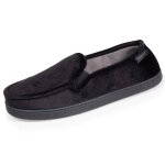 Isotoner chaussons chevrons noir homme