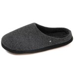 Isotoner chaussons polaire chauds semelle confort noir chin homme