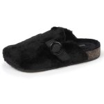 Isotoner chaussons semelle anatomique confort noir femme