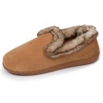 Isotoner chaussons semelle ergonomique confort chauds camel femme