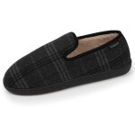 Isotoner chaussons semelle  mmoire de forme tartan gris homme