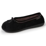 Isotoner chaussons semelle ultra - souple confortables semelle  mmoire de forme noir femme