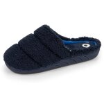 Isotoner chaussons en sherpa semelle ergonomique confort marine garon