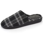 Isotoner chaussons ultra confortables semelle  mmoire de forme tartan homme