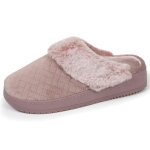Isotoner chaussons velours ultra doux talon 37 cm blush femme
