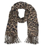 Isotoner echarpe ultra douce chaude tr�s confortable 50x200 cm l�opard femme