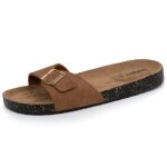 Isotoner sandales double bride camel femme Isotoner sandales double bride camel femme