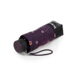 Isotoner parapluie compact solide ultra déperlant à ouverture manuelle fleurs aubergine femme Isotoner parapluie compact solide ultra déperlant à ouverture manuelle fleurs aubergine femme