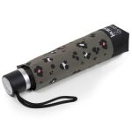 Isotoner parapluie poigne crook solide ultra dperlant  ouverture automatique lopard kaki femme