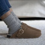 Isotoner sabots amorti talon confort � la marche camel femme