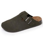 Isotoner sabots semelle extra - flex l�gers patch talon confort kaki homme