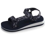 Isotoner sandales trs confortables attaches faciles marine femme