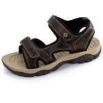 Isotoner sandales trs confortables et faciles a enfiler marron homme