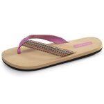 Isotoner tongs trs confortables tiges larges beige femme