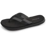 Isotoner tongs très confortables tiges larges noir / gris homme Isotoner tongs très confortables tiges larges noir / gris homme