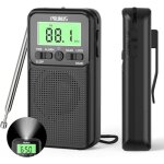 J - 128 radio portable fm / am petite radio r�veil et minuterie de sommeil mini radio de poche avec design ...