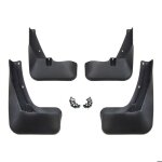 Bavettes garde - boue - j&j automotive - volkswagen tiguan ii - 4 pi�ces - noir - durable - lavable