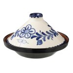 J - line tajine granada - cramique - blanc / bleu