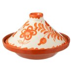 J - line tajine granada - c�ramique - blanc / orange